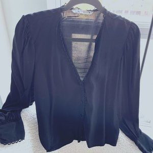 Zara blouse with dainty eyelet detail